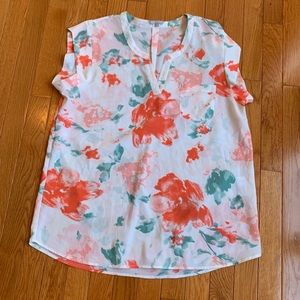 Multicolored blouse shirt sleeve